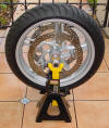 BMW 1150R Motorcycle Wheel Balancer